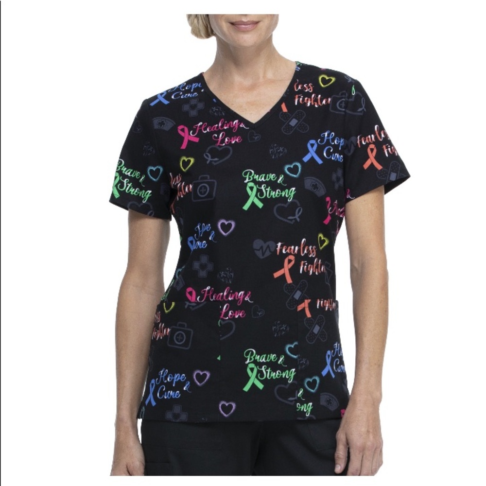 Scrubstar Women's "All Awareness" V-Neck Scrub Top